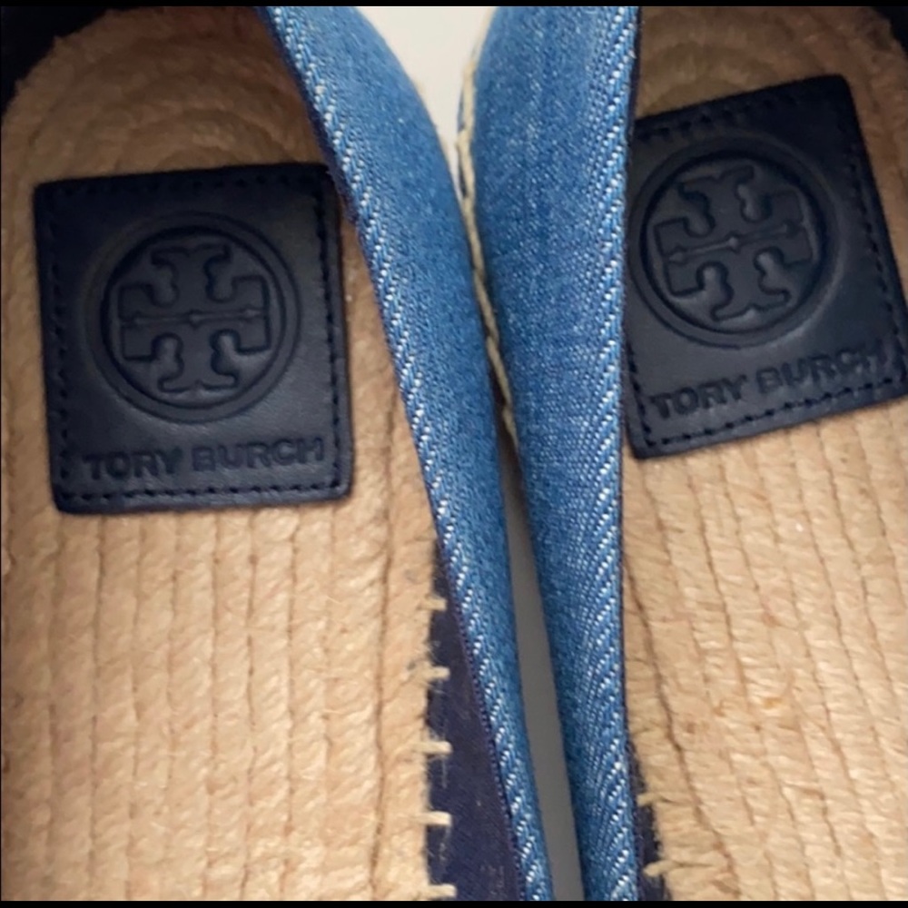 Tory Burch Weston NIB flat Espadrille chambray - Picture 7 of 11